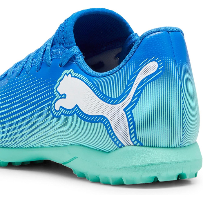 Дитячі футбольні бутси PUMA Future 7 Play It Jr (35 EU, Синій/М'ятний/Білий)