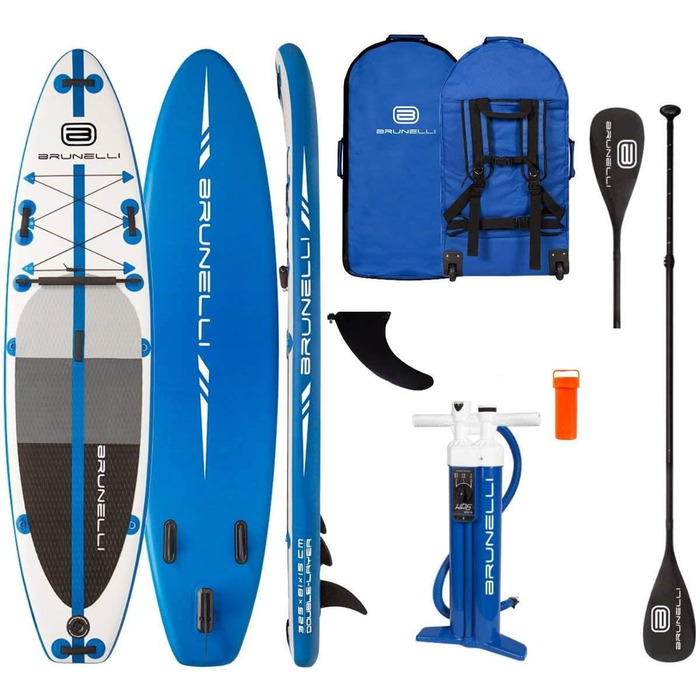 Надувна SUP-дошка BRUNELLI 10.8 Premium 325 см для серфінгу та веслування, комплект з веслом, ізуп-дошка для водних видів спорту