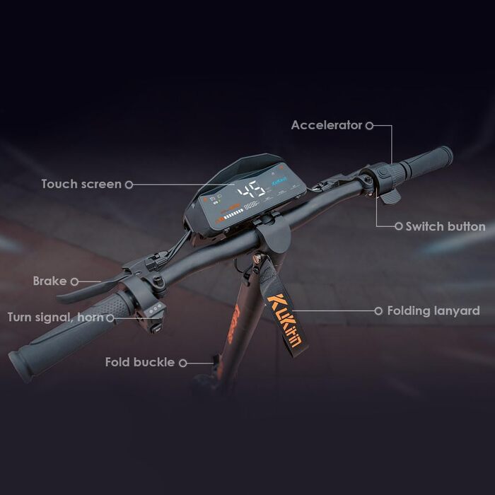Електросамокат Kugookirin G2, 48V 15Ah, 55 км, складаний, подвійна амортизація, 10'' колеса, для бездоріжжя