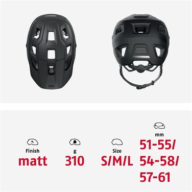 ABUS MoDrop – міцний велосипедний шолом для MTB з хорошою вентиляцією, індивідуальна посадка, унісекс