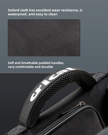 Кейс для більярду CRICAL, 2 x 2 жорсткі чохли для снукеру, з штучної шкіри/оксфордського канвасу (чорний)