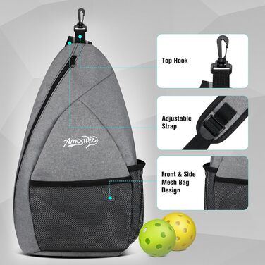 Набір для піклболу 4 шт: 2 ракетки, 4 м'ячі, рюкзак. Подарунок для дітей та дорослих