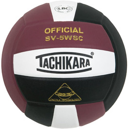 Волейбольний м'яч Tachikara Sensi-Tec® Composite SV-5WSC Kardinal/Weiß/Schwarz