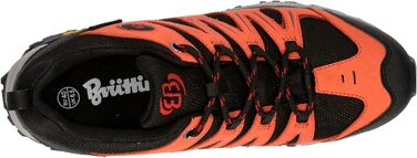 Черевики для піших прогулянок Brütting для жінок (45 EU, чорний, помаранчевий, червоний)