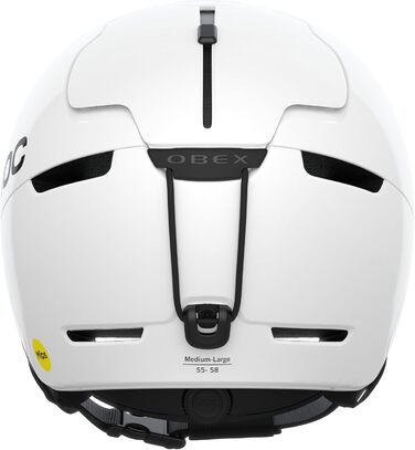 Шолом для лиж та сноуборду POC Obex MIPS, білий, M-L (55-58 см), оптимальний захист на схилі та поза ним