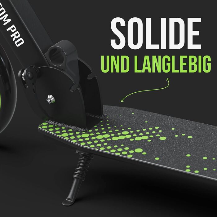 Електросамокат Apollo Phantom Pro City XXL зелений - для дорослих та підлітків, складаний, з регульованою висотою