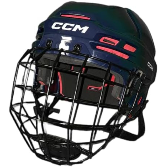 Хокейний шолом CCM Tacks 70 Combo, синій, розмір L, для дорослих