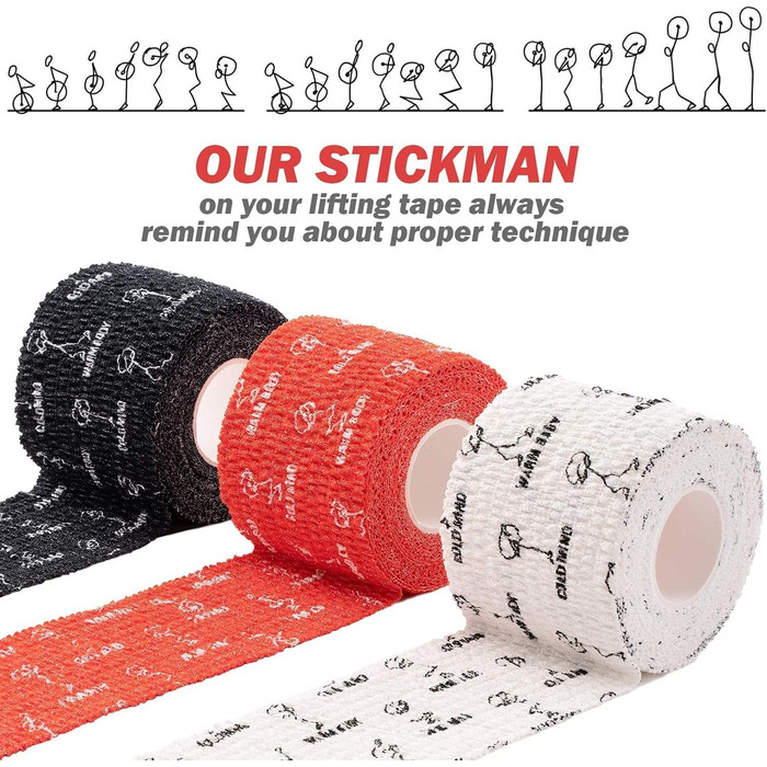 Ляско Straps для підйому тягарів WARM BODY COLD MIND: 3мм/6мм неопрен, витримують 350кг. Підтримка зап'ястя для силових тренувань, бодібілдингу, кросфіту, важкої атлетики, тренажерного залу, тяги