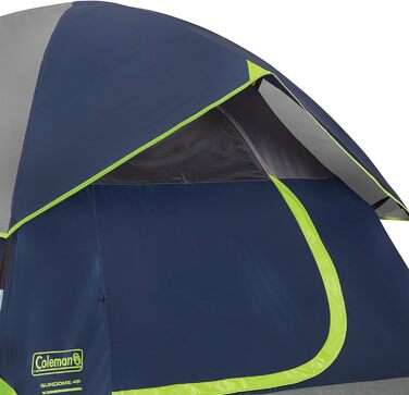 Намет Coleman Sundome 4 особи, зелено-синій - туристичний, водонепроникний