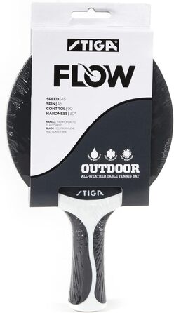 Тенісний стіл STIGA Flow Outdoor - чорний/білий, 5.9x10.1x1 м
