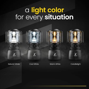 LED Ліхтар для кемпінгу BigBoy 1300 Lumen, IP64, регулювання яскравості, змінна колірна температура, акумуляторний, зелений