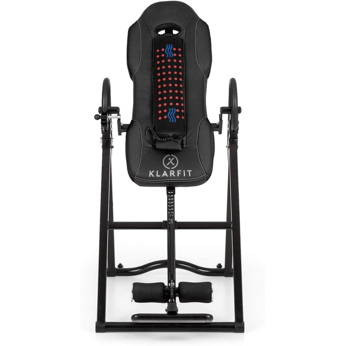 Інверсійний стіл Klarfit Ease Delux для спини, тренажер гравітації, до 136 кг, чорний або бежевий