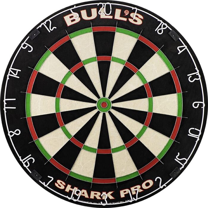 Професійна дартс-дошка Bull's Shark Pro з вбудованим дротом, без дроту, з монтажною системою, високоякісна мішень для дартсу