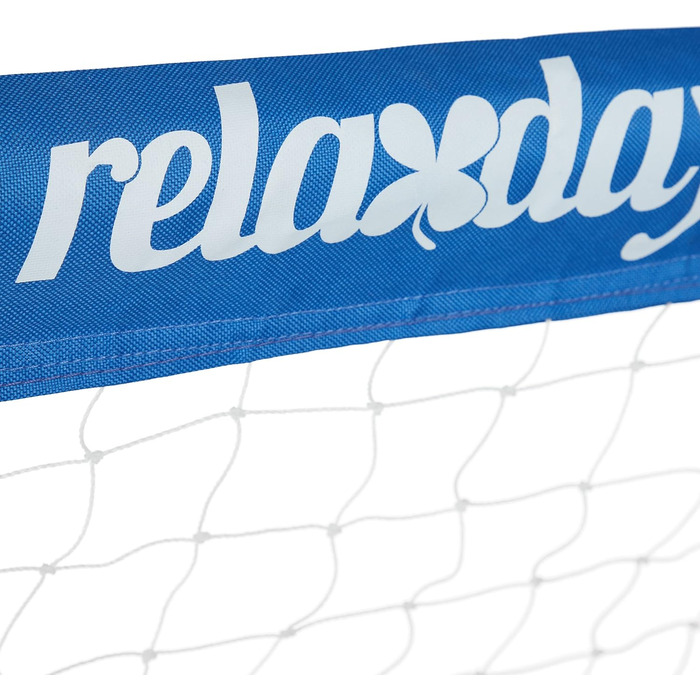 Футбольні ворота для саду Relaxdays, набір 2 шт, для дітей та дорослих, 110x150x75 см, металеві, сині, міцні ворота для футболу