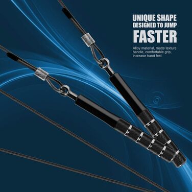 Стрибкове канат Wastou: регульоване, для фітнесу, підходить для дорослих, чоловіків, жінок, дітей, дівчаток, чорний