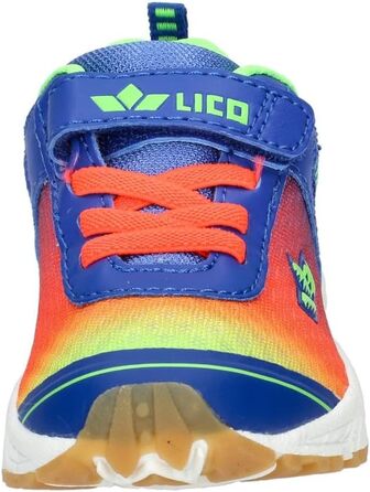 Дитячі кросівки для залу Lico Barney unisex, синьо-помаранчеві (розмір 38 EU)