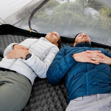 Каремат Naturehike 3.5R для кемпінгу самонадувний, зимовий (-6°C), чорний, L (Мумія) - високий R-значення, легкий, 4 сезони
