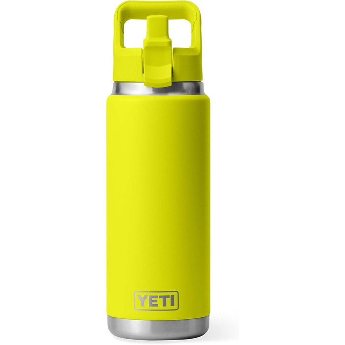 Термобутилка YETI Rambler C з трубочкою, нержавіюча сталь, ізольована, 769 мл, жовта