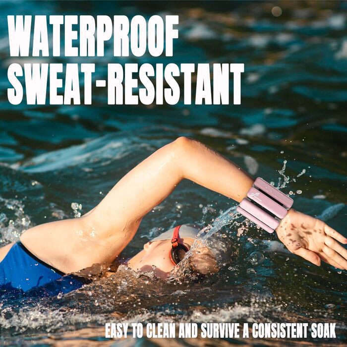 Набір обтяжувачів для ніг Sportneer 2шт (0,5 кг та 1 кг) для йоги, танців, аеробіки (рожевий)