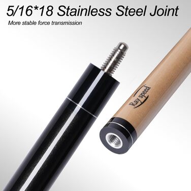 Професійний билькардний кий Ray Speed з 3D-друкованим грифом та наконечником 13 мм, для точної гри, низький оберт для покращеної точності, колір темно-синій