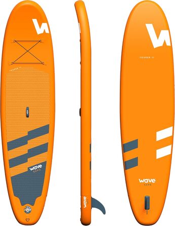 Надувний SUP-борд Wave Tourer Premium: комплект з аксесуарами | Широкий, з неслизьким покриттям, для юніорів та дорослих