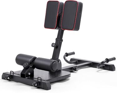Мультифункціональна фітнес-лава Leikefitness Deluxe 8400 для дому, глибока Sissy-присідання, чорна