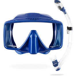 Маска для снорклінгу та дайвінгу Cressi SF1 – безрамкова, універсальний розмір, блакитна