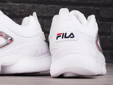 Спортивні кросівки Fila, білі, синтетичні, низькі, розмір 38,5