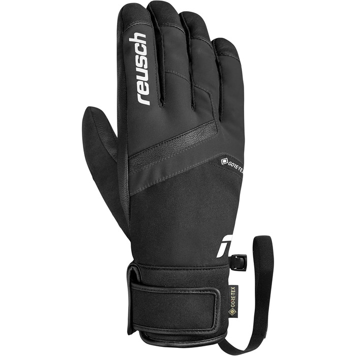 Гірськолижні рукавички Reusch Gore-TEX унісекс, чорно-білі, Softshell, розмір 8.5