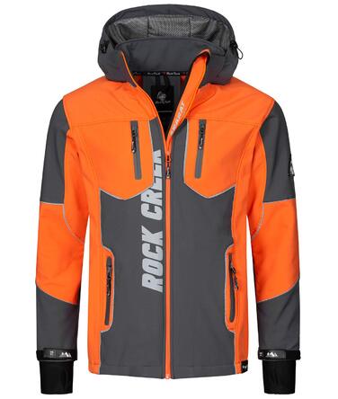 Чоловіча куртка Softshell Rock Creek Outdoor H-237, антрацит, розмір M