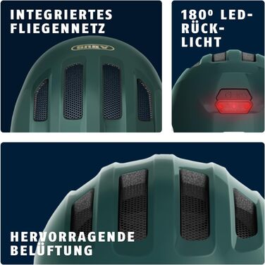 Дитячий велосипедний шолом ABUS Smiley 3.0 ACE LED з підсвіткою