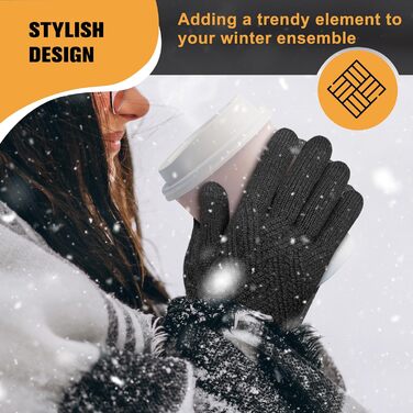 Жіночі зимові рукавички Migliore Wear Thinsulate, теплі сенсорні рукавички для спорту, велоспорту, риболовлі, L-XL, чорні