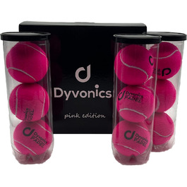 Падельні м'ячі Dyvonics рожеві, 9 шт. (3 упаковки по 3)