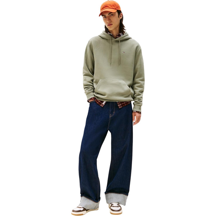 Чоловічі шкіряні кросівки Tommy Jeans TJM Cupsole ESS Em0em01443, білий, 41 EU