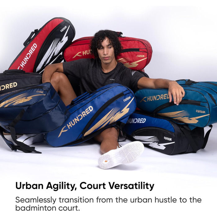 Сумка для бадмінтону Cosmogear: професійна, поліестер, подвійний блискавка, з передньою кишенею, зручні лямки, темно-синя