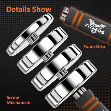 Регульовані гантелі Dskeuzeew: набір сталевих гантелей 5/7.5/10 кг з пінопластовими ручками для дому