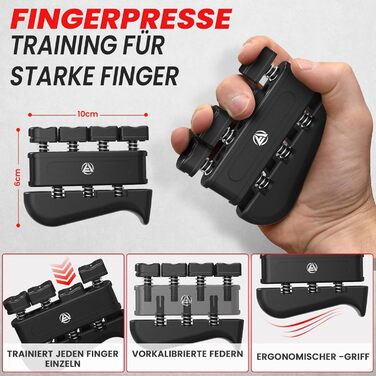 Набір для тренування рук FUNFLEX: 5шт. (підсилювач сили, розтягувач пальців, тренажер зап'ястя)