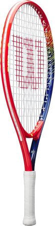 Тенісна ракетка Wilson Slam Junior 23 для хлопчиків, червоно-жовта, натягнута, 205г, довжина 23 дюйми