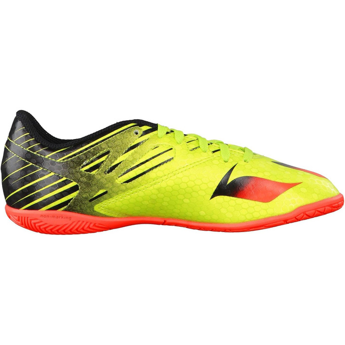 Дитячі футбольні бутси adidas Messi 15.4 Indoor для залу, 28 EU, зелені, Semi Solar Slime, Solar Red, Core Black