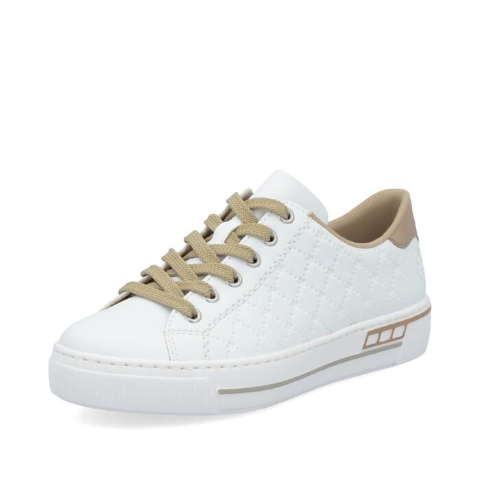 Кросівки жіночі Rieker L88W2 білі, низькі, 39 EU - зручне взуття для міста