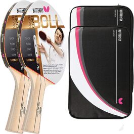 Набір для настільного тенісу Butterfly Timo Boll Bronze: 2 ракетки та 2 чохли Drive Case 2, любительський комплект