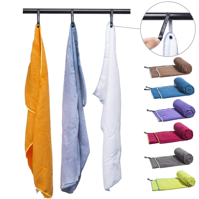 LightDry® Original Мікрофіброве спортивне рушник - туристичне рушник для рюкзака, спортивне та фітнес рушник для плавання. Швидковисихаюче, антибактеріальне рушник 200 x 100 см Petrol