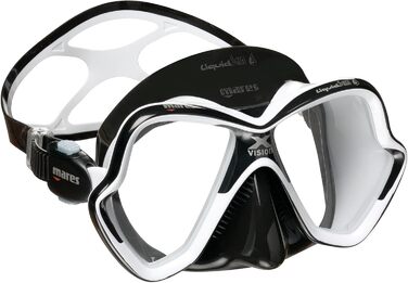 Дайвінгова маска Mares X-Vision Ultra Liquidskin, універсальна, біло-чорна