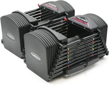 POWERBLOCK Універсальні регульовані гантелі Pro 50, чорні, для дорослих