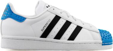 Дитячі кросівки adidas Superstar J — біло-чорно-блакитні (35.5 EU)