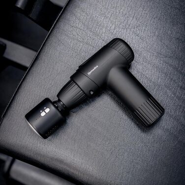 Масажер Homedics NOVO+ з підігрівом та охолодженням – електричний масажер з регулюванням температури, 4 насадки, 6 інтенсивностей, USB-зарядка, кейс