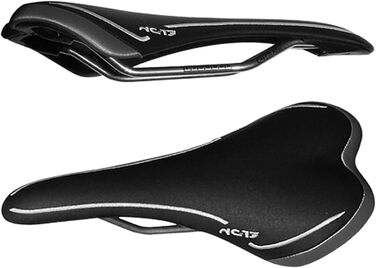 Велосипедне сідло NC-17 CC XC Ti/All Mountain, MTB, BMX, крос-кантрі, 7 мм титанове кріплення, 192 г, чорне