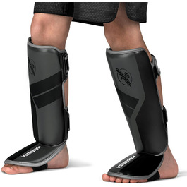 Захисники ніг Hayabusa S4 для Муай Тай, MMA, Кікбоксинг, бойові мистецтва, розмір S/M, темно-сірий