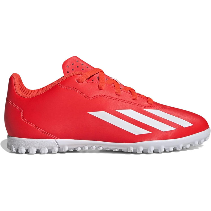Бутси для футболу adidas X Crazyfast.4 Turf - унісекс, дитячі, розмір 5.5 US, кольори: Solar Red, White, Team Solar Yellow
