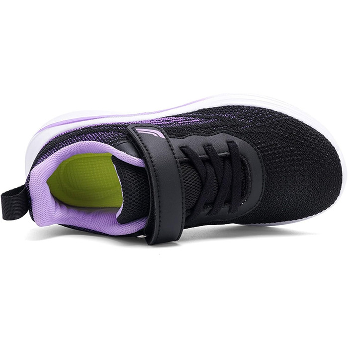 Дитячі кросівки для занять спортом: кросівки для залу, бігові кросівки, спортивне взуття для дітей, кросівки-сліпони, чорні, розмір 28-40 EU